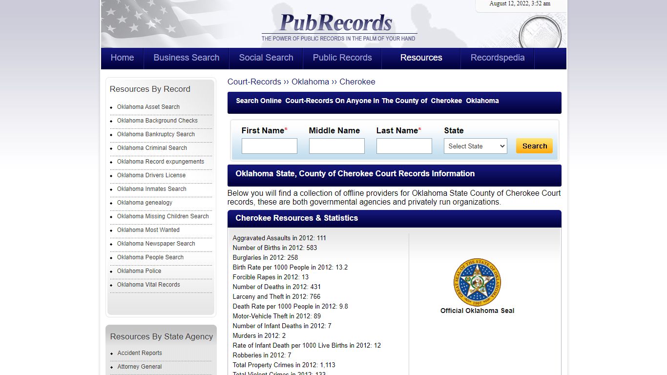 Cherokee County, Oklahoma Court Records